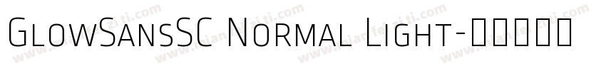 GlowSansSC Normal Light字体转换